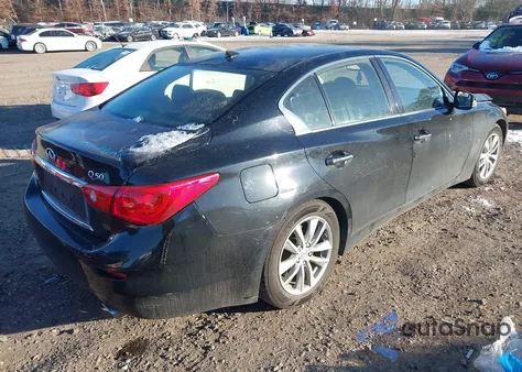 2014 Infiniti Q50 Premium/Sport z USA, uszkodzony, nr VIN JN1BV7AR3EM701036
